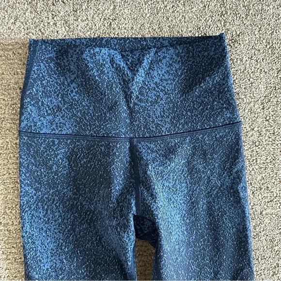Lululemon Wunder Under High Rise Crop Blue Mineral Deposit Lunar Eclipse Royal 2 - Picture 2 of 8